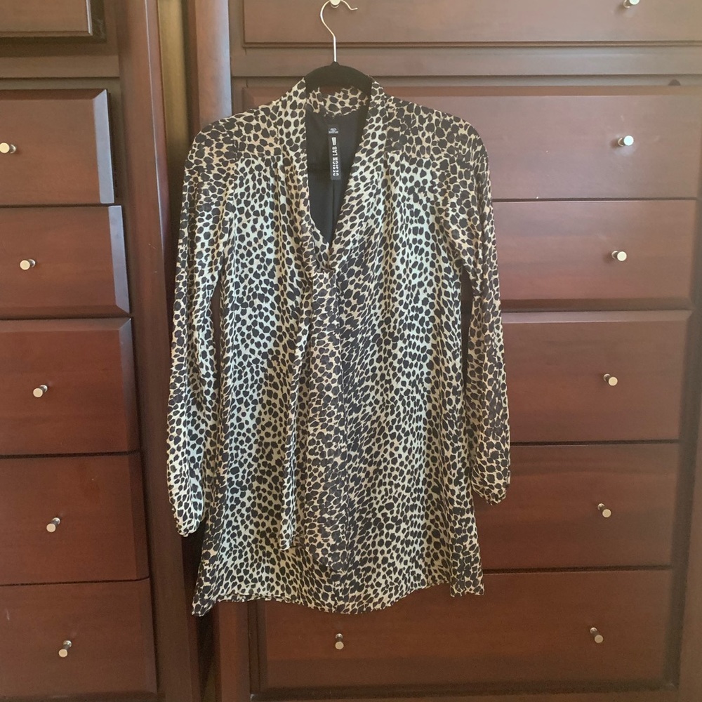 Design Lab Lord & Taylor Cheetah Print Dress